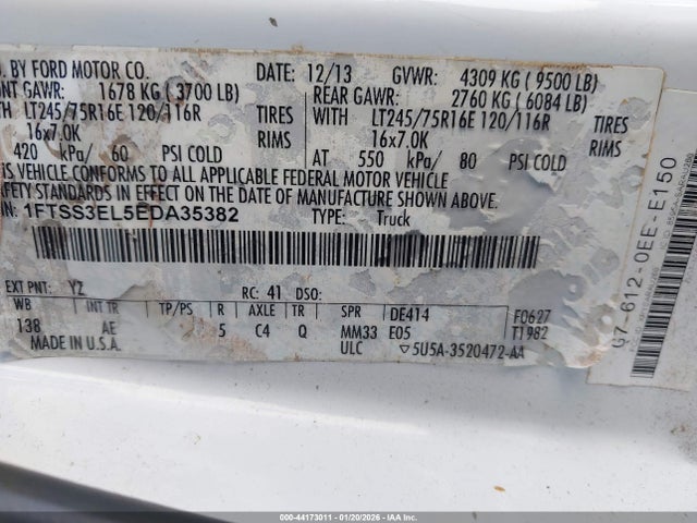 2014 FORD E-350 SUPER DUTY 1FTSS3EL5EDA35382 Photo 8