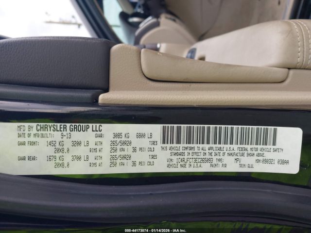 2014 JEEP GRAND CHEROKEE 1C4RJFCT3EC265093 Photo 8