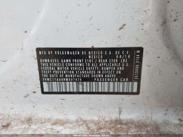 3VWC17AU0HM507474 Volkswagen Golf Sportwagen Tsi S/tsi Se/tsi Sel
