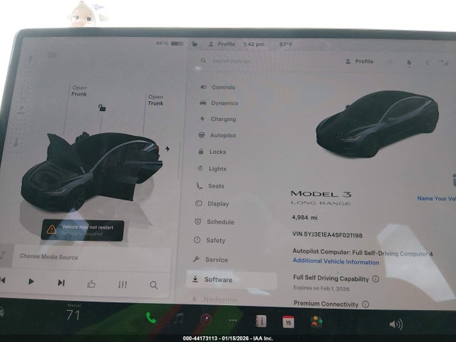 2025 TESLA MODEL 3 5YJ3E1EA4SF021198 Photo 6