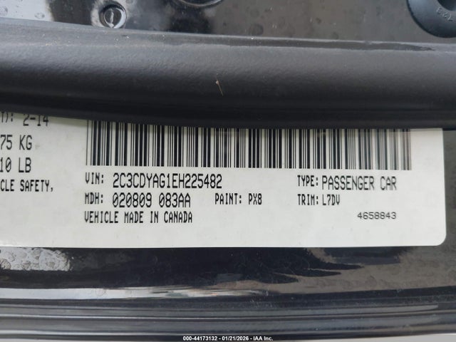 2C3CDYAG1EH225482 Dodge Challenger Sxt