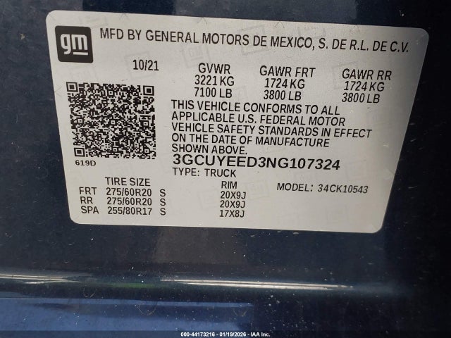 2022 CHEVROLET SILVERADO 1500 LTD 3GCUYEED3NG107324 Photo 8