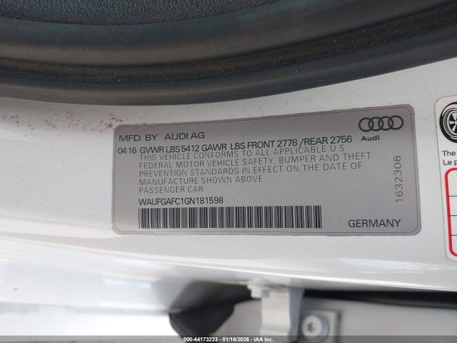 2016 AUDI A6 WAUFGAFC1GN181598 Photo 8