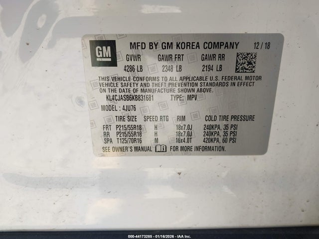 Buick Encore Fwd Preferred 2019 KL4CJASB6KB831681 Image 9
