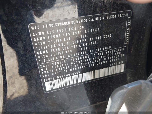 3VVUX7B21RM018555 Volkswagen Taos 1.5t Se