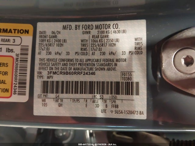 2024 FORD BRONCO SPORT 3FMCR9B60RRF24346 Photo 8