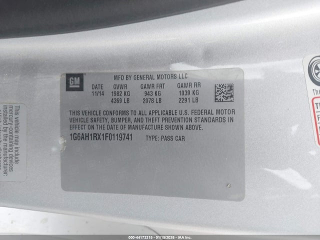 2015 CADILLAC ATS 1G6AH1RX1F0119741 Photo 8