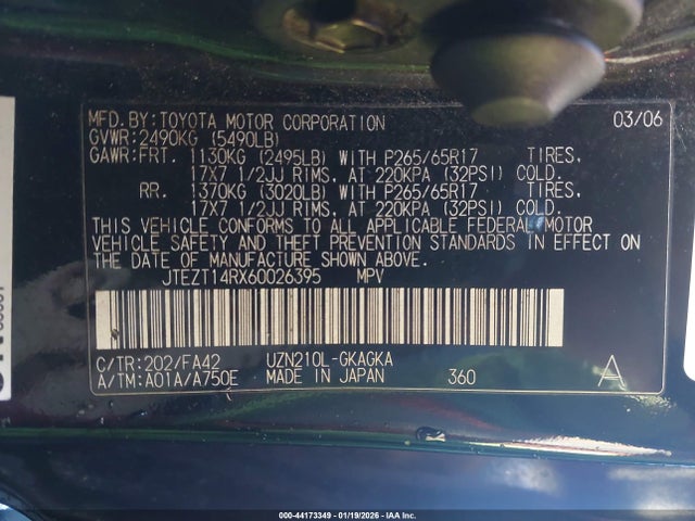 2006 TOYOTA 4RUNNER JTEZT14RX60026395 Photo 8