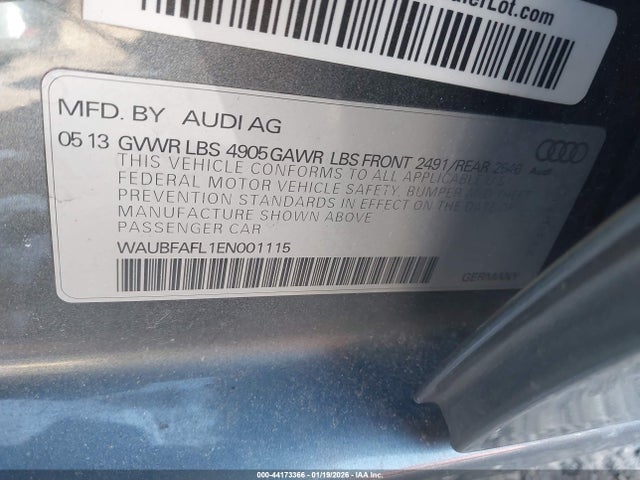 Aukcja sprzedaży 2014 Audi A4 2.0t Premium, vin: WAUBFAFL1EN001115, numer aukcji: 44173366