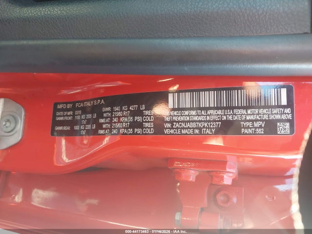 2019 JEEP RENEGADE ZACNJABB7KPK12377 Photo 8