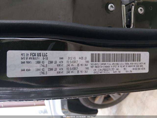 Jeep Patriot 75th Anniversary 2016 1C4NJPBB2GD791757 Image 9
