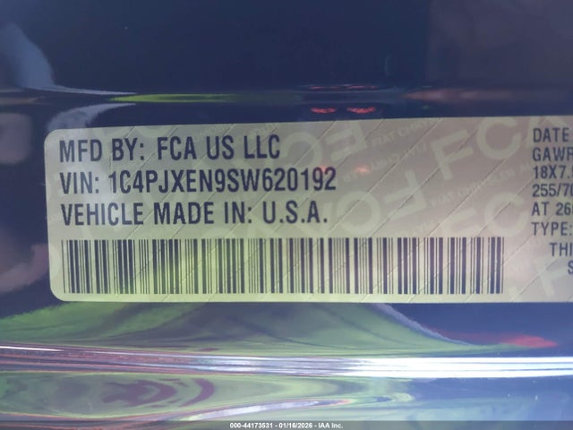 1C4PJXEN9SW620192 Jeep Wrangler 4-door Sahara 4x4