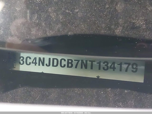Aukcja sprzedaży 2022 Jeep Compass Limited 4x4, vin: 3C4NJDCB7NT134179, numer aukcji: 44173535