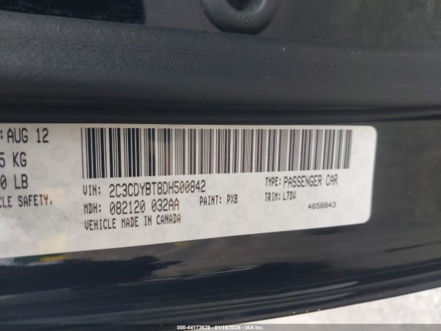 2013 DODGE CHALLENGER 2C3CDYBT8DH500842 Photo 8