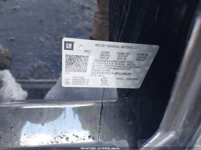 2018 CADILLAC ESCALADE ESV 1GYS4HKJXJR119635 Photo 8