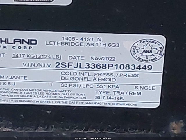 2SFJL3368P1083449 South Dump Trailer