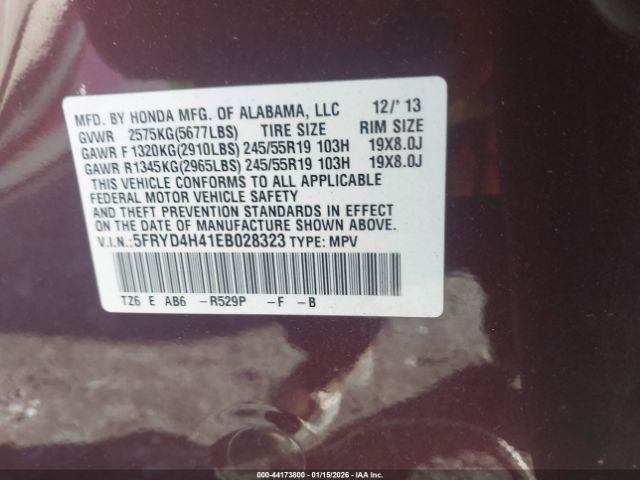 2014 ACURA MDX 5FRYD4H41EB028323 Photo 8