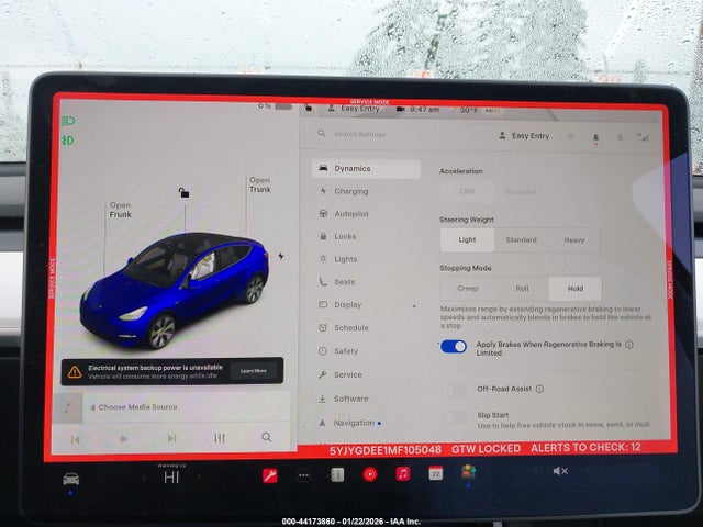 2021 TESLA MODEL Y 5YJYGDEE1MF105048 Photo 6