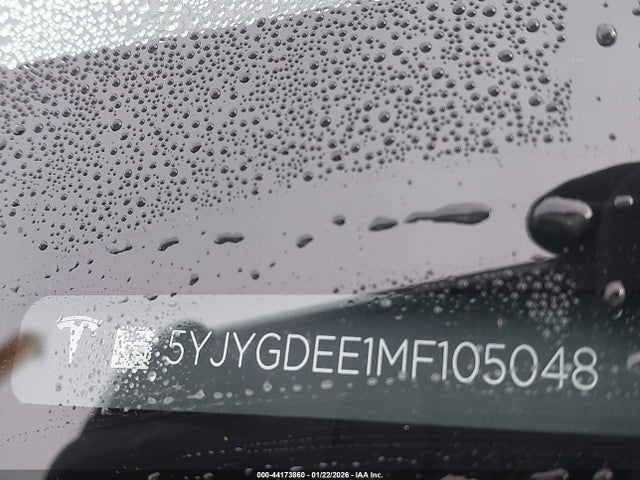 2021 TESLA MODEL Y 5YJYGDEE1MF105048 Photo 8