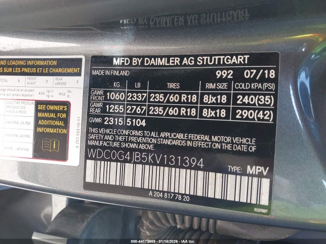 2019 MERCEDES-BENZ GLC 300 WDC0G4JB5KV131394 Photo 8
