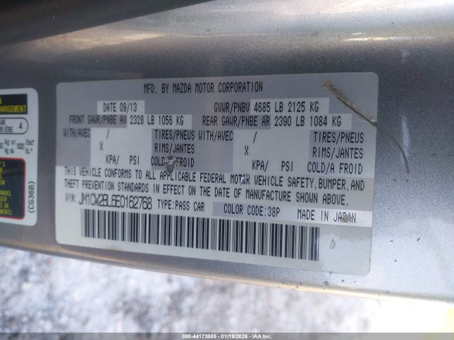 44173885 :رقم المزاد ، JM1CW2BL6E0162768 vin ، 2014 Mazda Mazda5 Sport مزاد بيع