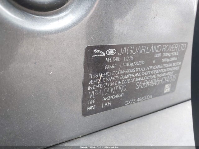 2017 JAGUAR XF SAJBK4BV5HCY47515 Photo 8