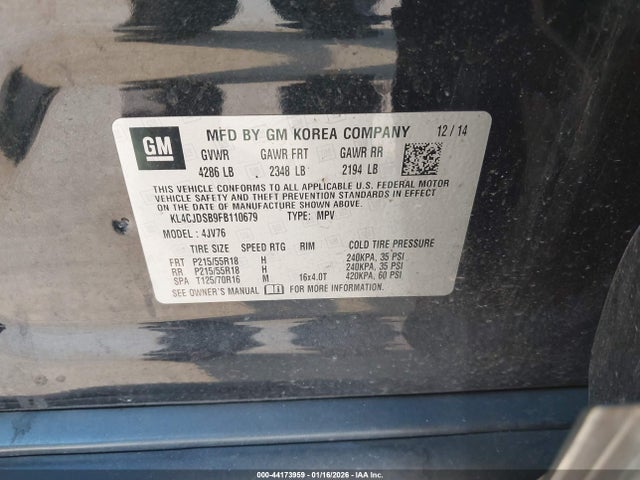 Buick Encore Premium 2015 KL4CJDSB9FB110679 Image 9