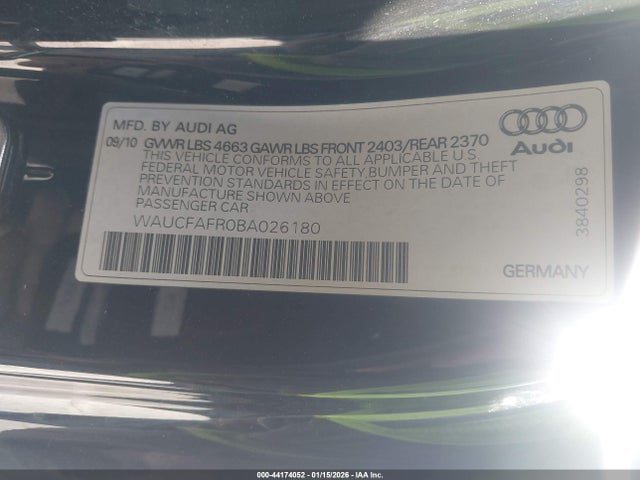 2011 AUDI A5 WAUCFAFR0BA026180 Photo 8