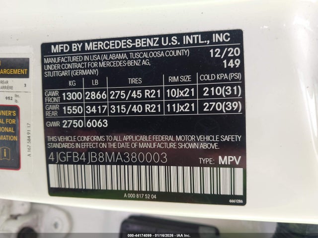 2021 MERCEDES-BENZ GLE 350 4JGFB4JB8MA380003 Photo 8