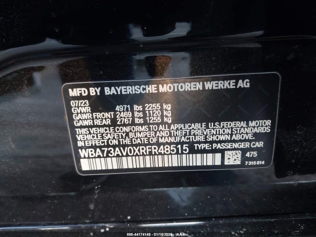2024 BMW 430I GRAN COUPE WBA73AV0XRFR48515 Photo 8