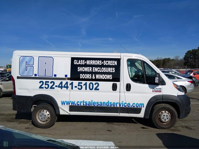 44174233 :رقم المزاد ، 3C6TRVAG1KE505915 vin ، 2019 Ram Promaster 1500 Low Roof 136 Wb مزاد بيع