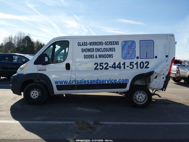 44174233 :رقم المزاد ، 3C6TRVAG1KE505915 vin ، 2019 Ram Promaster 1500 Low Roof 136 Wb مزاد بيع