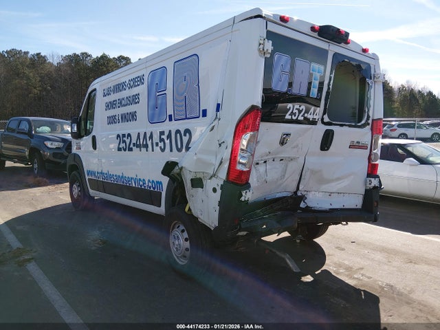 44174233 :رقم المزاد ، 3C6TRVAG1KE505915 vin ، 2019 Ram Promaster 1500 Low Roof 136 Wb مزاد بيع