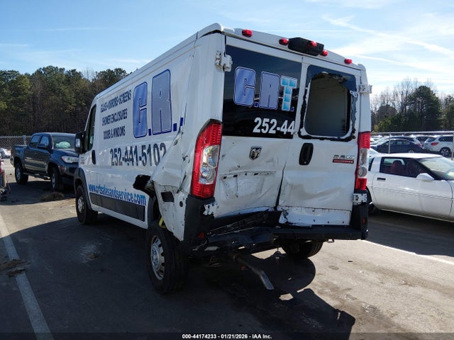 44174233 :رقم المزاد ، 3C6TRVAG1KE505915 vin ، 2019 Ram Promaster 1500 Low Roof 136 Wb مزاد بيع