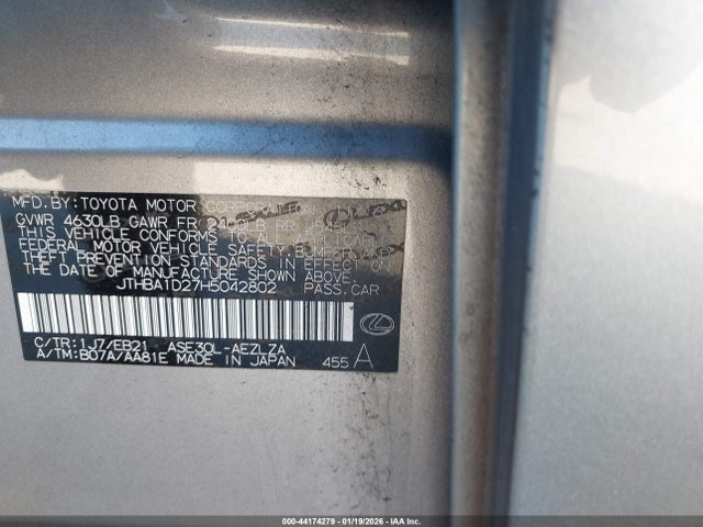 2017 LEXUS IS 200T JTHBA1D27H5042802 Photo 8