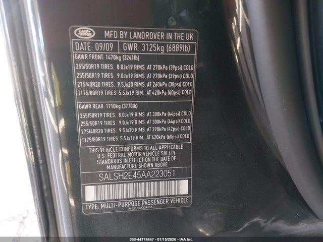 2010 LAND ROVER RANGE ROVER SPORT SALSH2E45AA223051 Photo 8