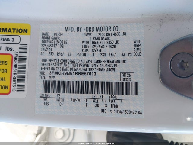 2024 FORD BRONCO SPORT 3FMCR9B61RRE57613 Photo 8