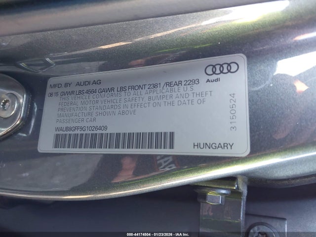 2016 AUDI A3 WAUB8GFF9G1026409 Photo 8