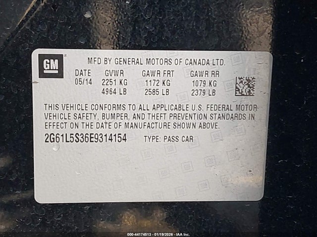 2014 CADILLAC XTS 2G61L5S36E9314154 Photo 8