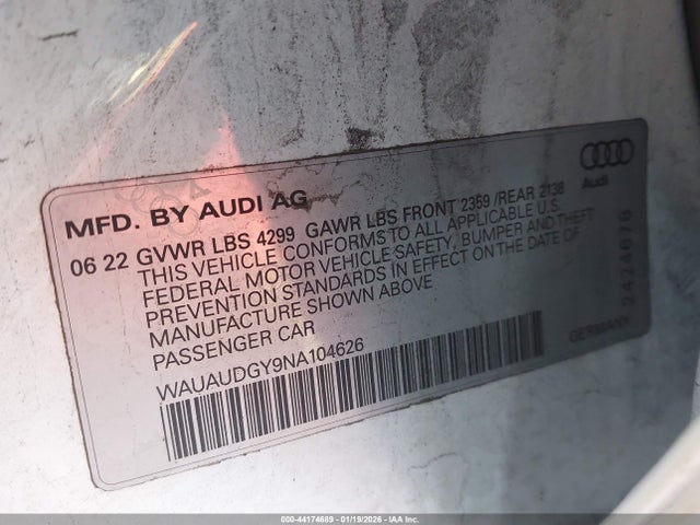 2022 AUDI A3 WAUAUDGY9NA104626 Photo 8