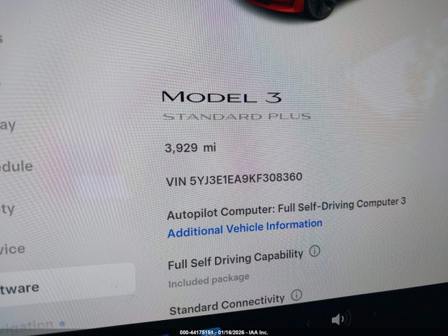 2019 TESLA MODEL 3 5YJ3E1EA9KF308360 Photo 6