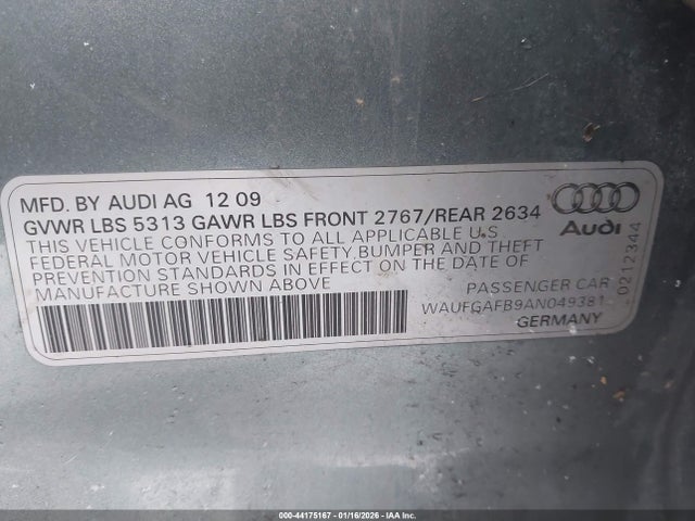 2010 AUDI A6 WAUFGAFB9AN049381 Photo 8
