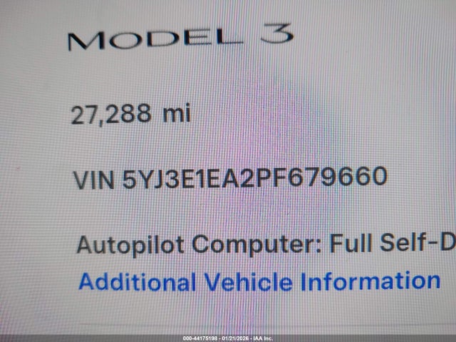 Tesla Model 3 Rear-wheel Drive 2023 5YJ3E1EA2PF679660 Image 14