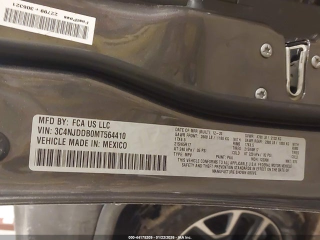 2021 JEEP COMPASS 3C4NJDDB0MT564410 Photo 8