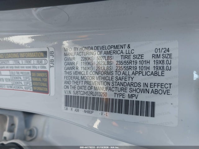Продажа на аукционе авто 2024 Acura Rdx Technology Package, vin: 5J8TC2H52RL013250, номер лота: 44175233