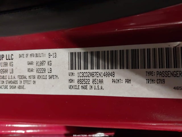 Dodge AVENGER SE 2014 1C3CDZAB7EN140048 Image 9