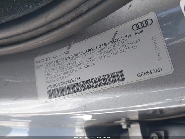 2016 AUDI A6 WAUFGAFC4GN007248 Photo 8