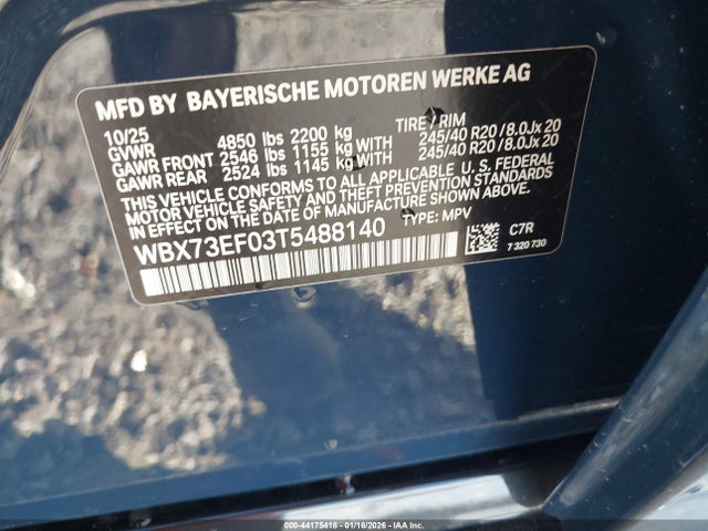 Продажа на аукционе авто 2026 Bmw X1 Xdrive28i, vin: WBX73EF03T5488140, номер лота: 44175418