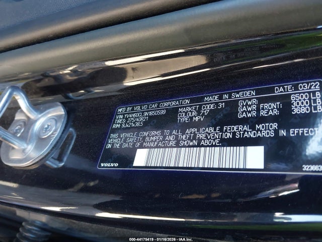 2022 VOLVO XC90 RECHARGE PLUG-IN HYBRID YV4H60CL9N1850599 Photo 8