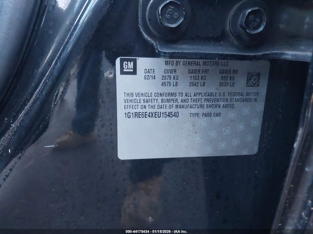 1G1RE6E4XEU154540 Chevrolet Volt